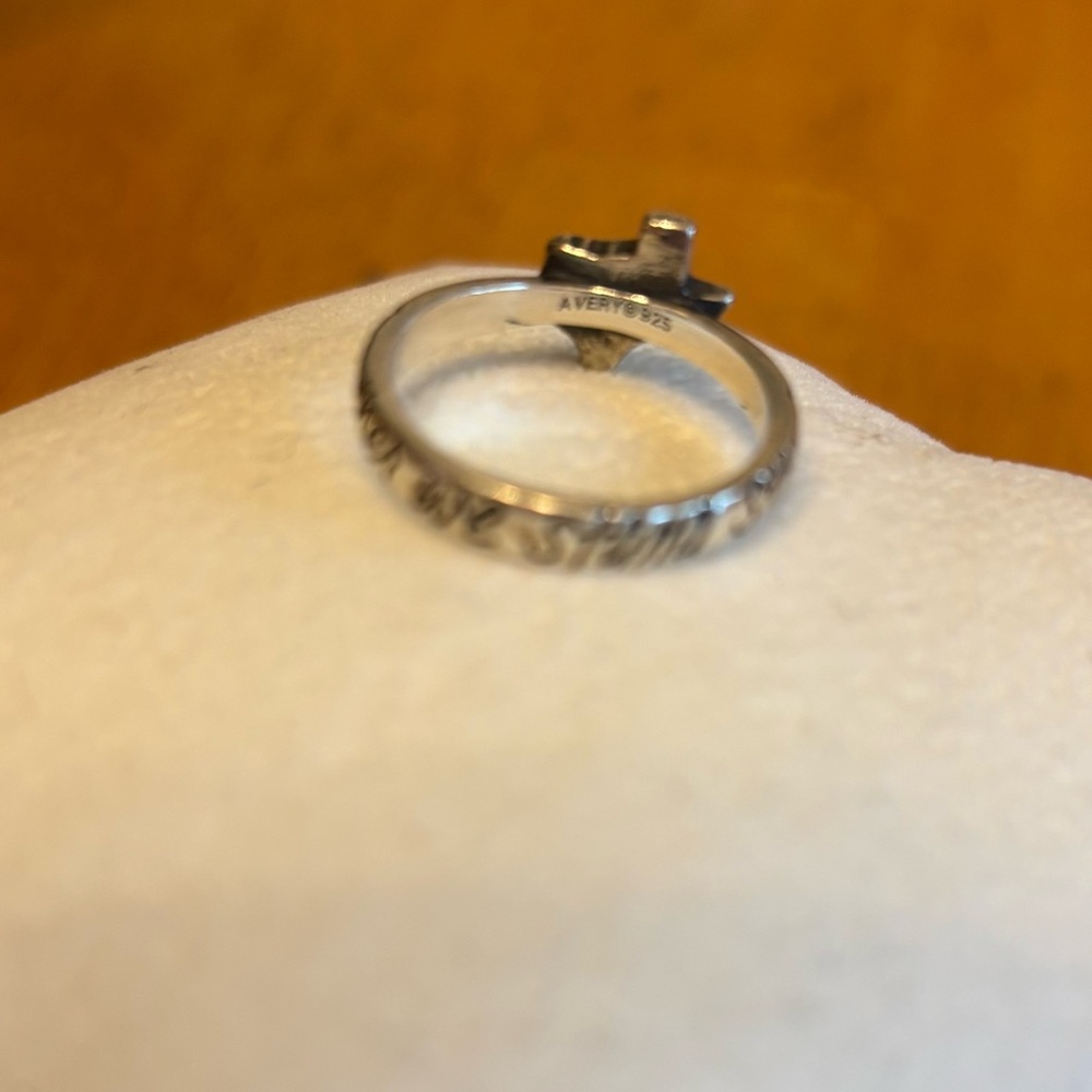 James Avery Retired Texas “Together We Stand Strong” Silver Ring Size 6 - Picture 4 of 5